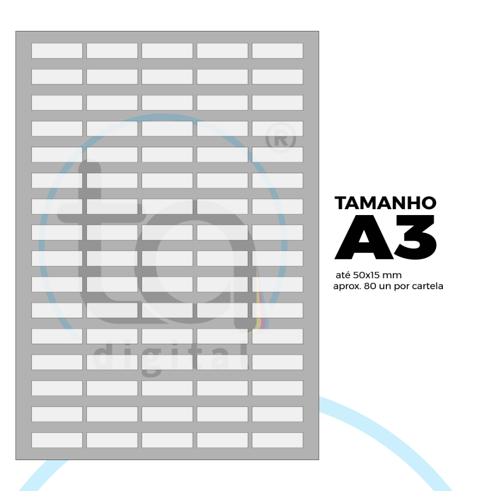 Adesivo Resinado 3 Cartelas A3