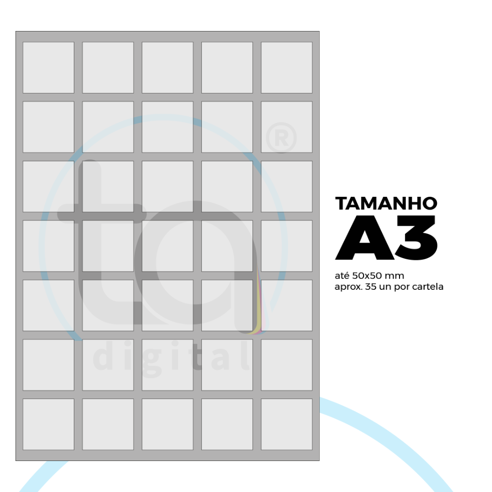 Adesivo Resinado 3 Cartelas A3