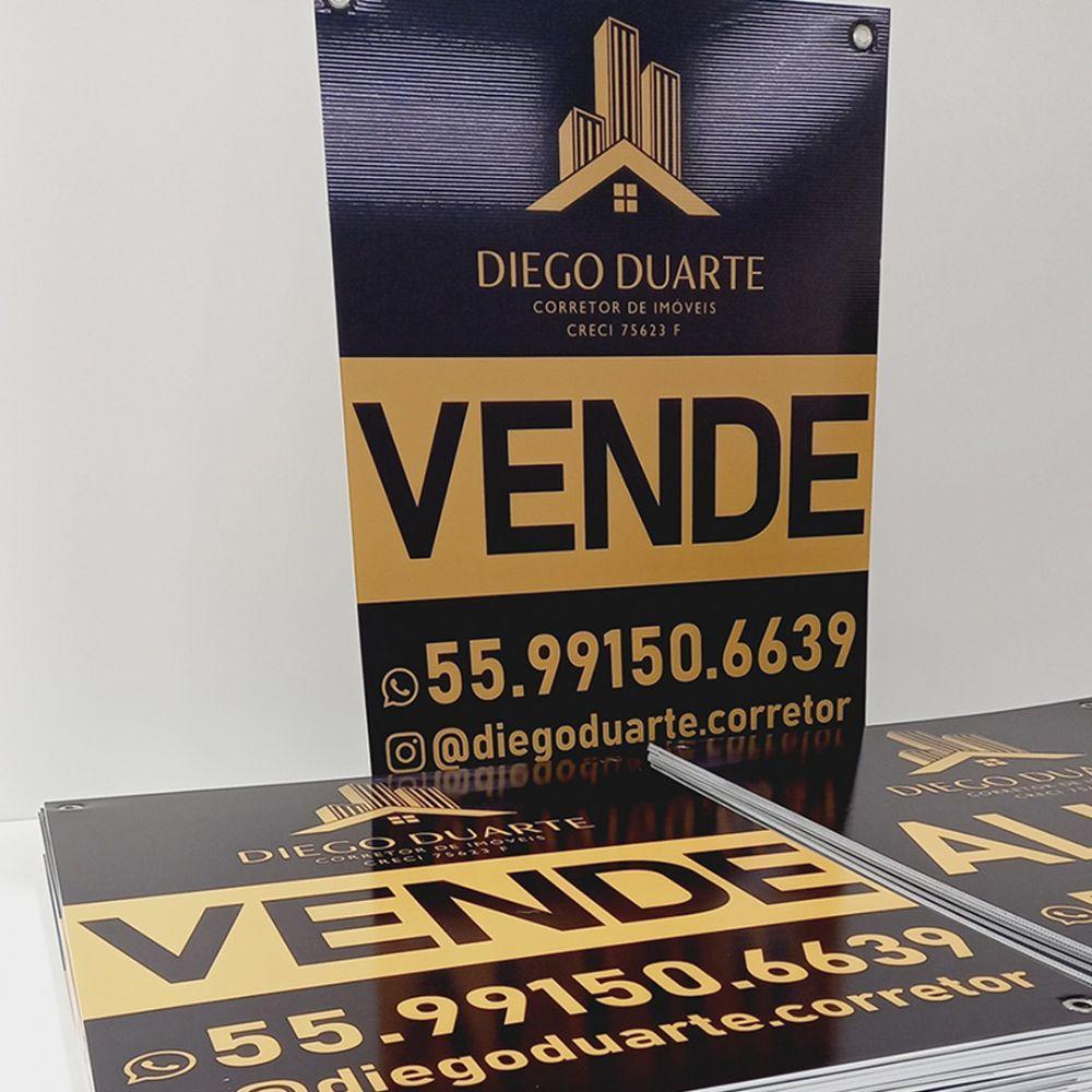 Kit Placas Imobiliárias 40X50 100 Un