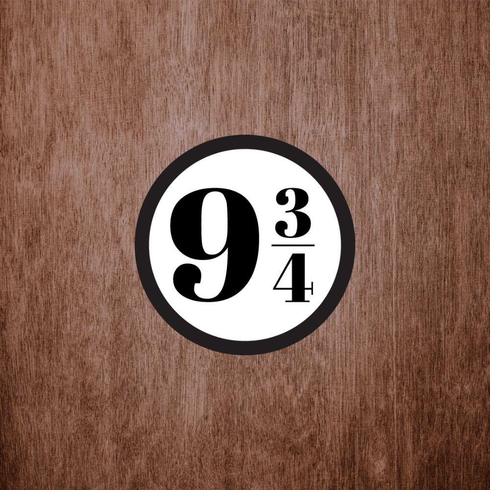 Placa Decorativa 9 3/4 Harry Potter 180Mm