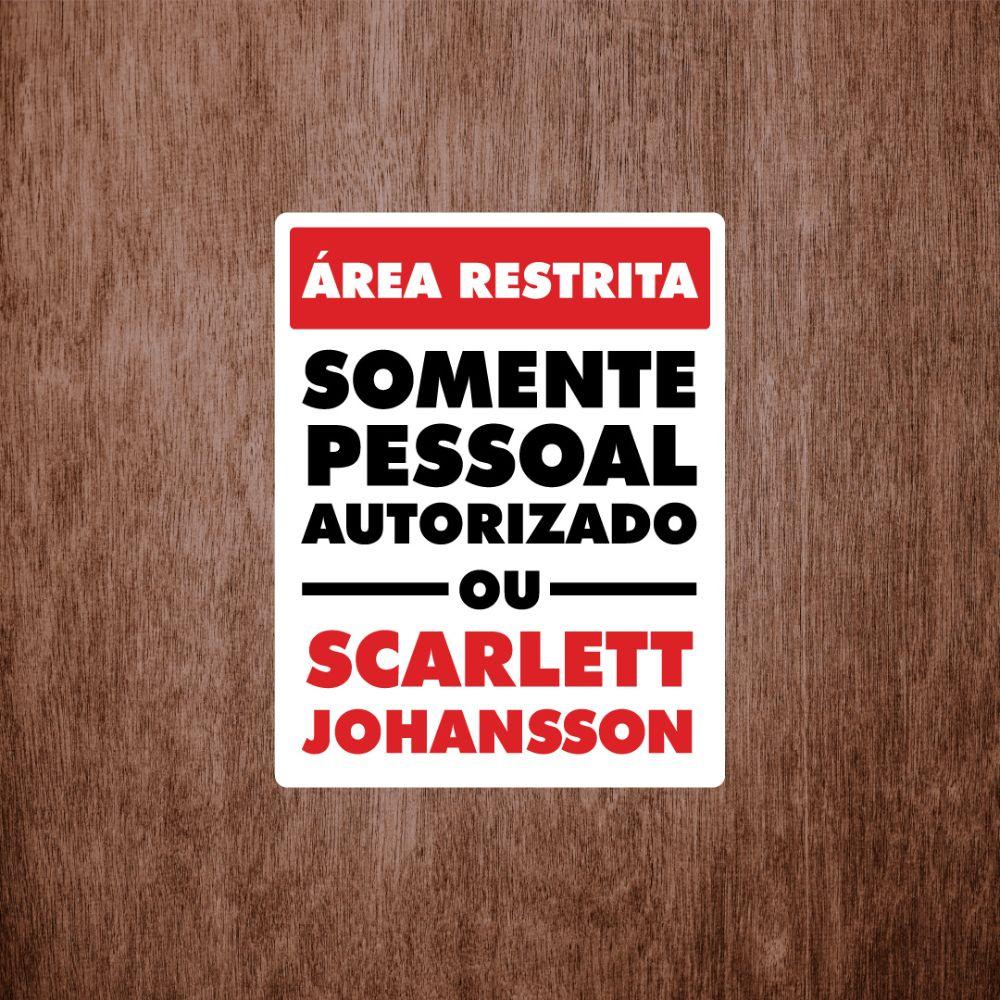 Placa Decorativa Somente Pessoal Autorizado 180X230Mm