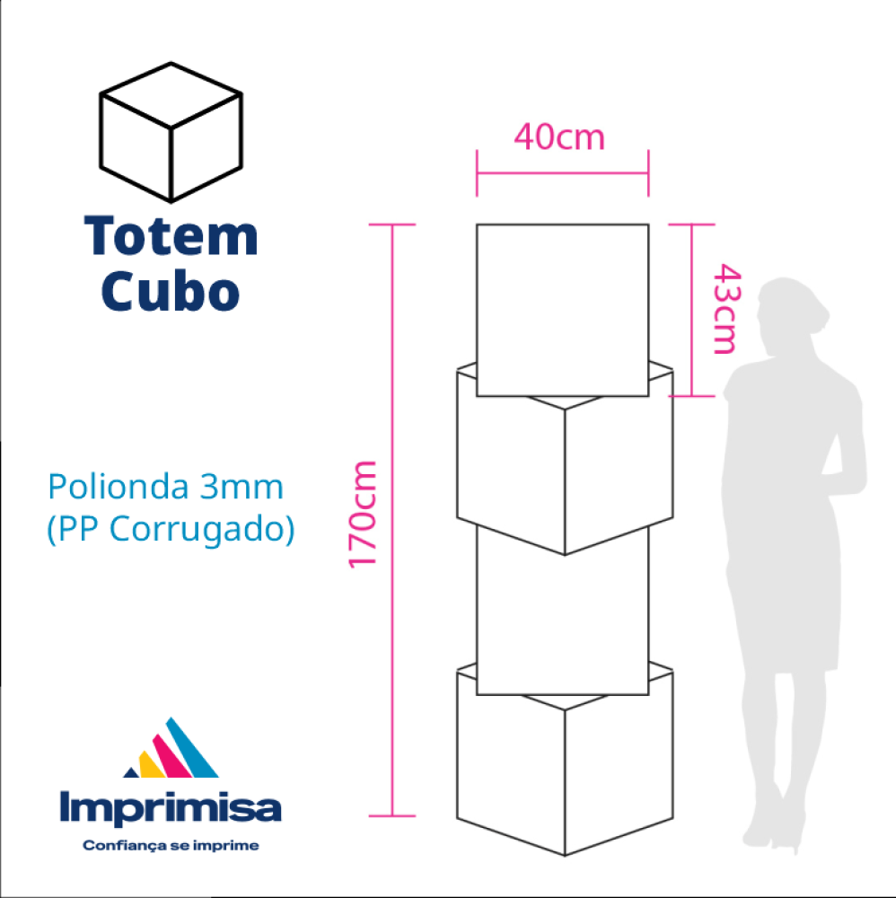 Totem Display Cubo