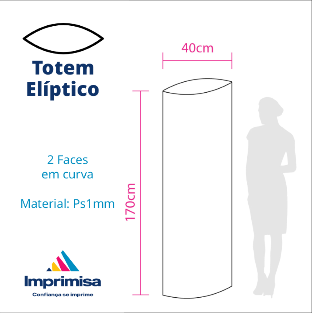 Totem Display Elíptico