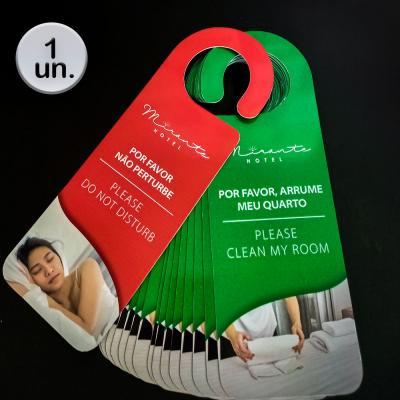 Aviso De Porta Personalizado Frente E Verso