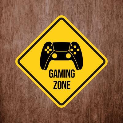 Placa Decorativa Gaming Zone 300X300Mm