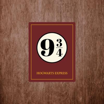 Placa Decorativa Hogwarts Express 180X230Mm