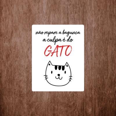 Placa Decorativa Nao Repare A Bangunca 180X230Mm