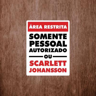 Placa Decorativa Somente Pessoal Autorizado 180X230Mm