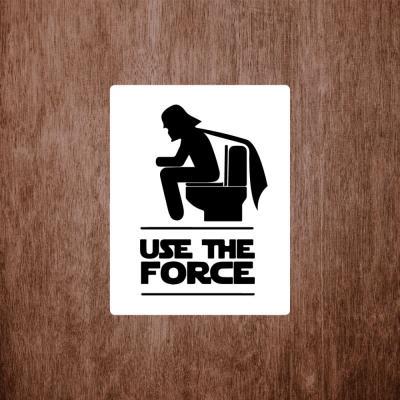 Placa Decorativa Use The Force 180X230Mm