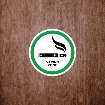 Placa Decorativa Vaping Zone 180Mm