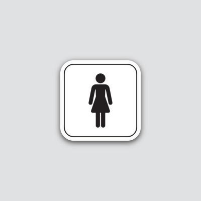 Placa Feminino 120X120Mm