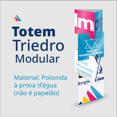 Totem Display Triedro Modular